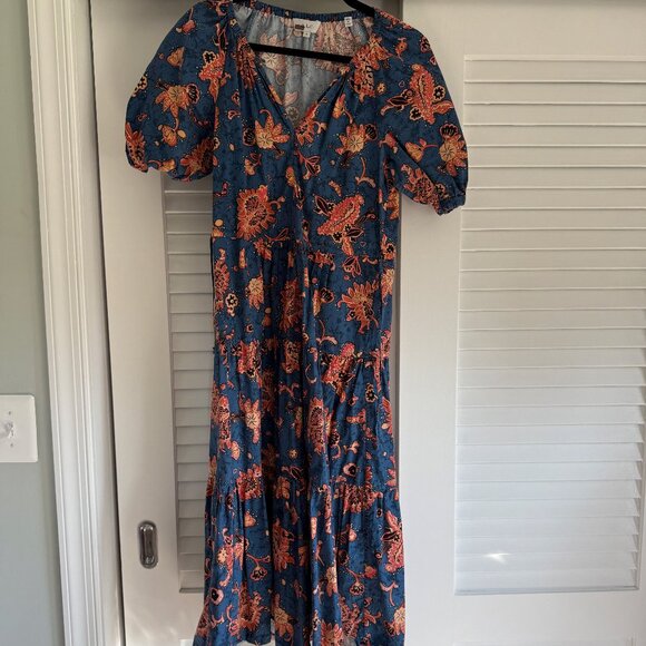 ALC Mischa Floral Midi Dress Size 4 - Picture 2 of 4